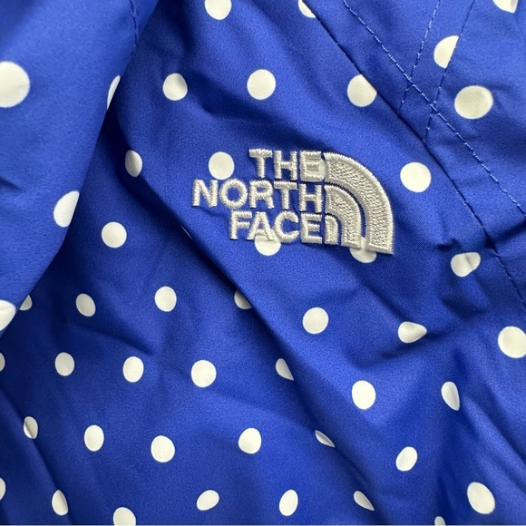 The North Face Kids Blue Polka Dot Jacket size M (10/12) inside is puffer - Picture 3 of 11